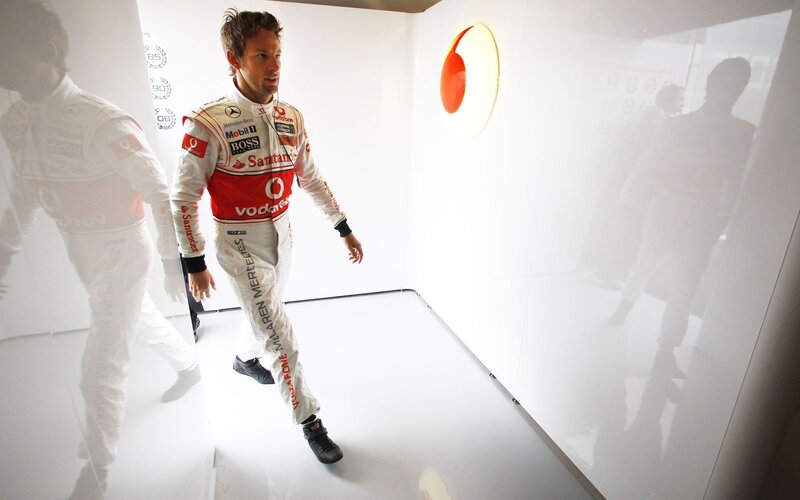 Formula One driver walking