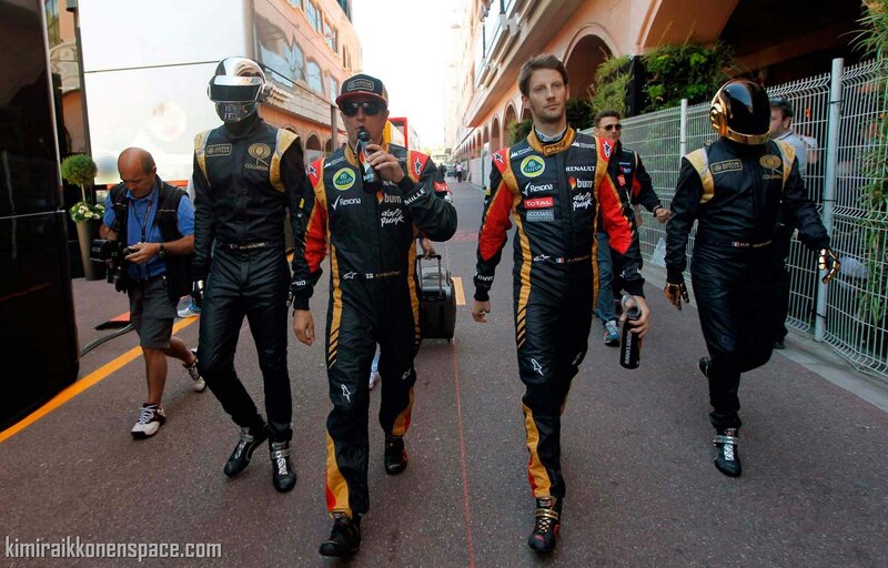 Formula One Drivers Walking