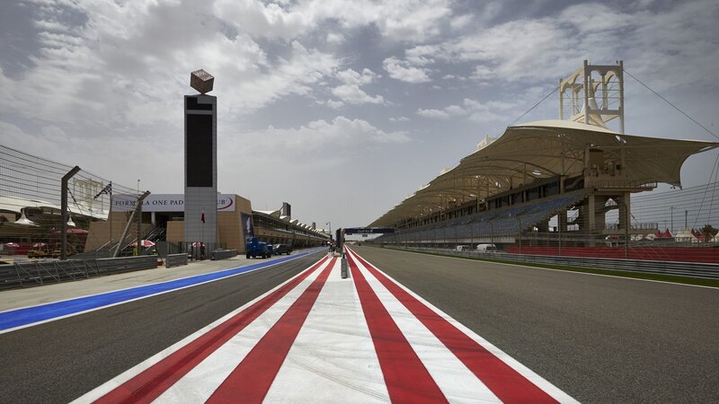 Formula One paddock and track