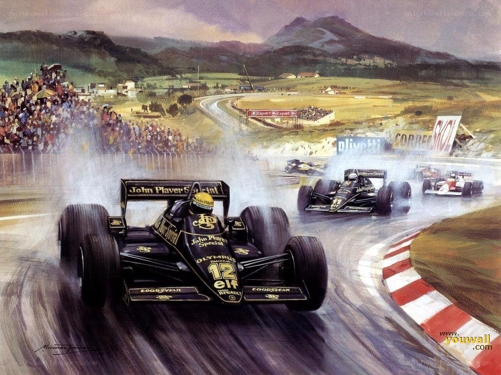Formula One race at a mountain circuit