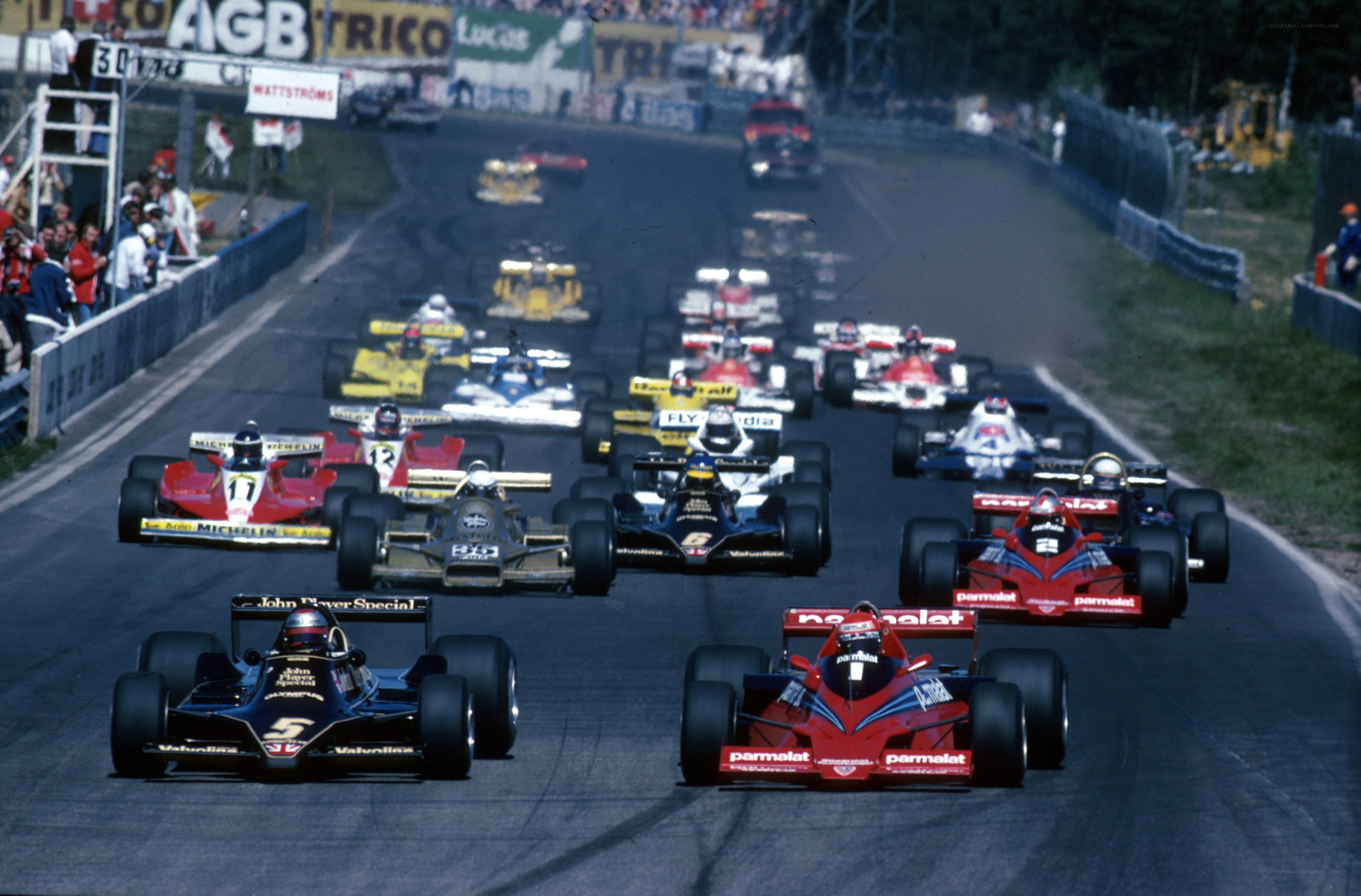 Formula One race at the start