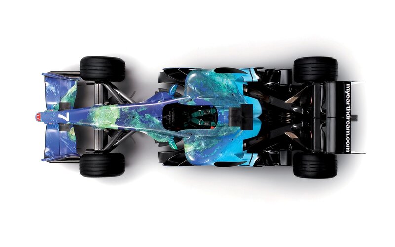 Formula One Race Car — Blue, Technical