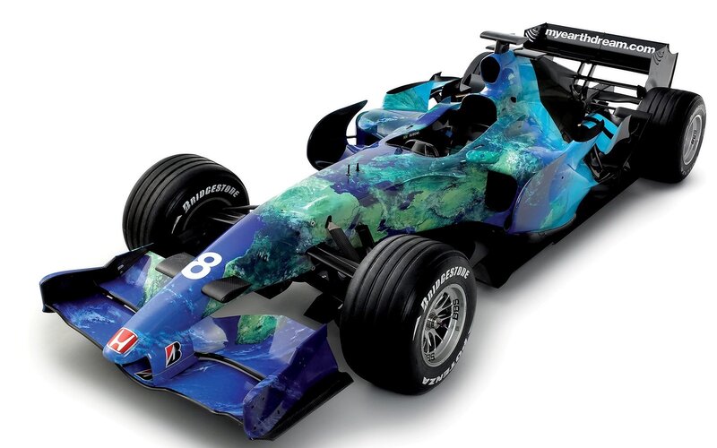 Formula One Race Car — Blue