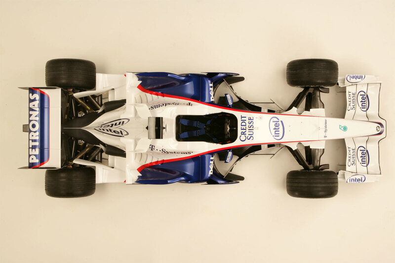 Formula One race car from above