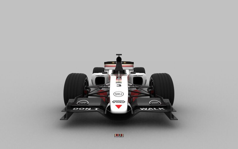 Formula One race car front view