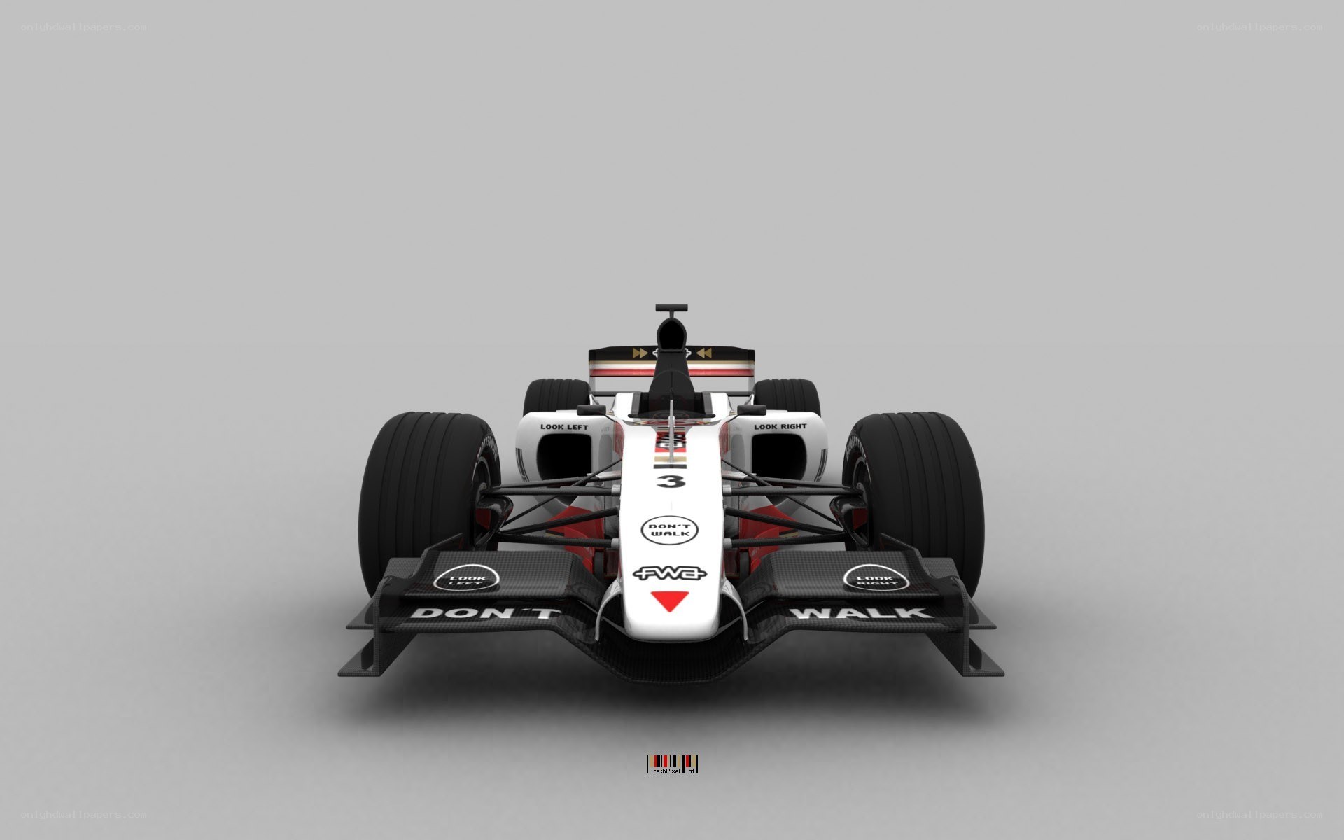 Formula One race car front view