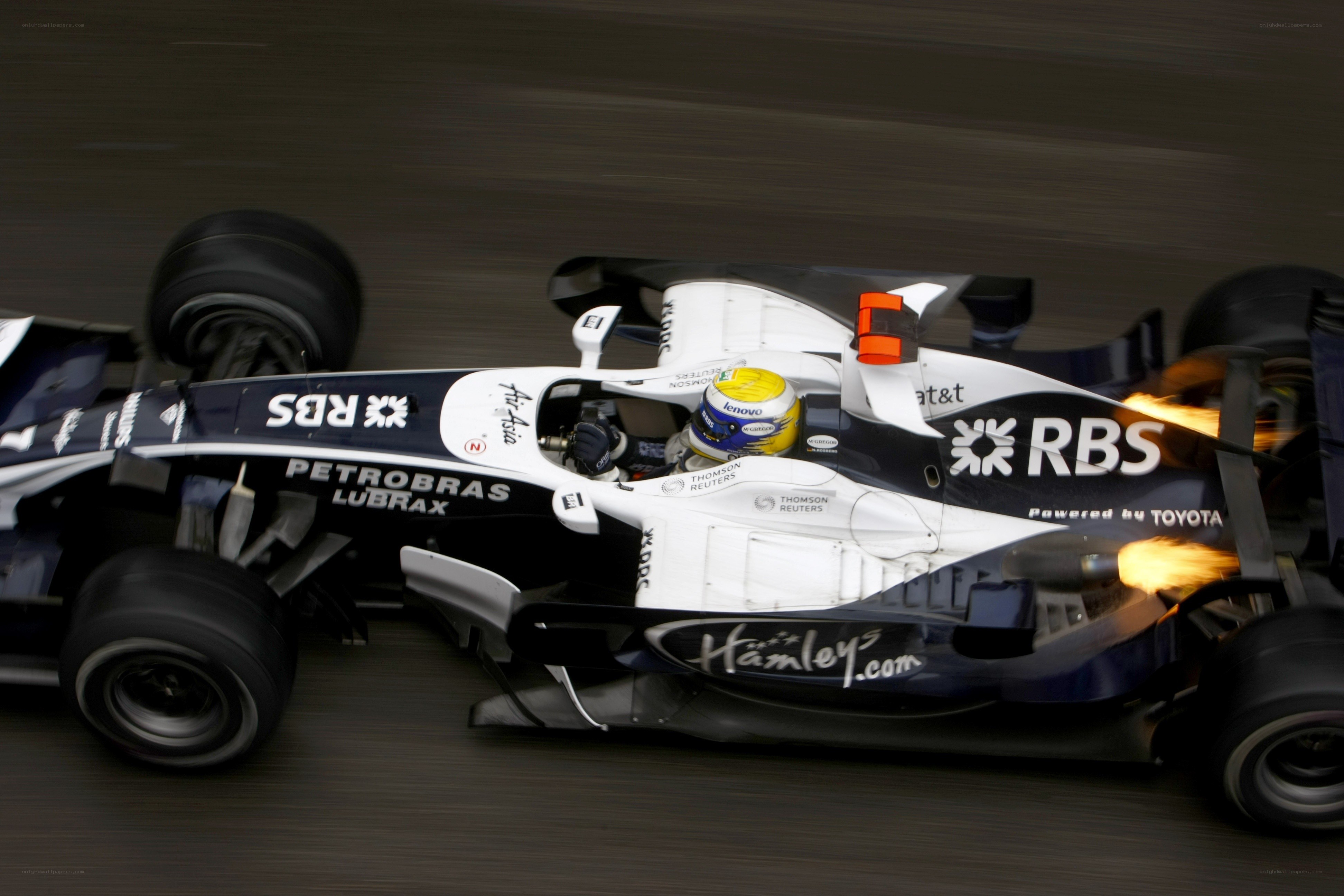 Formula One race car in action