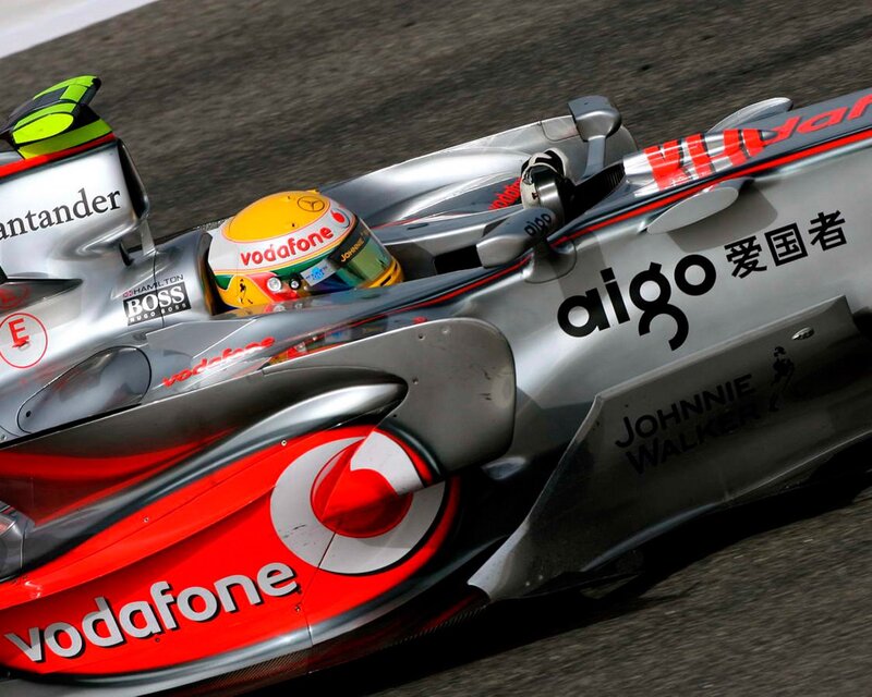 Formula One race car in action