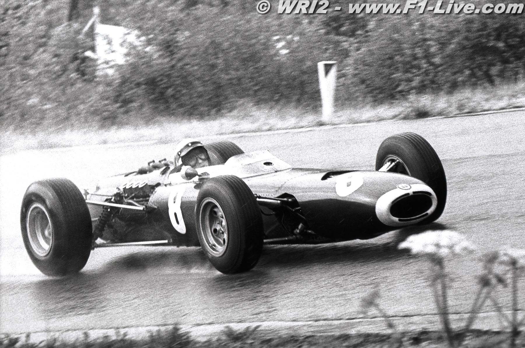 Formula One race car in action