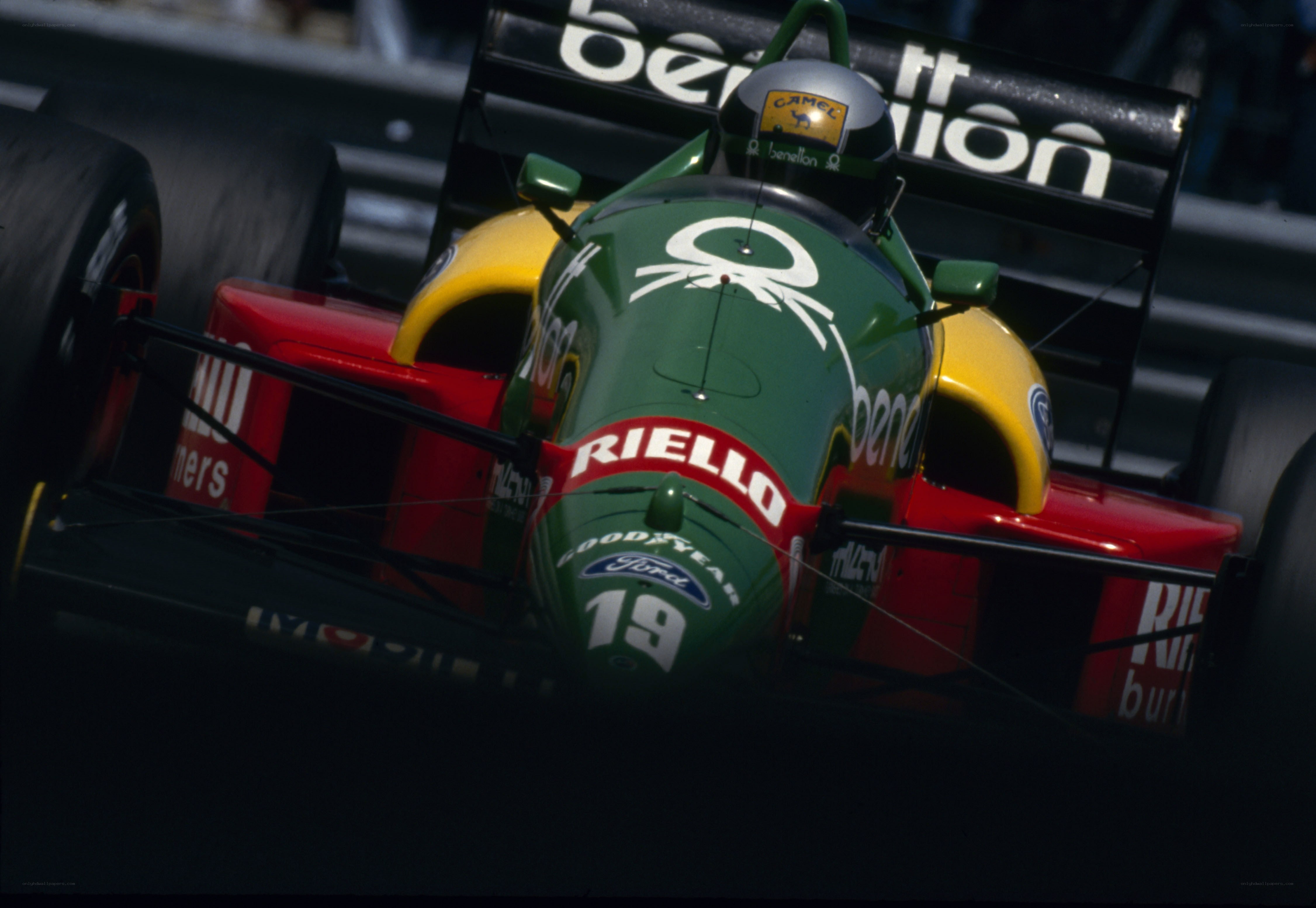 Formula One race car in action