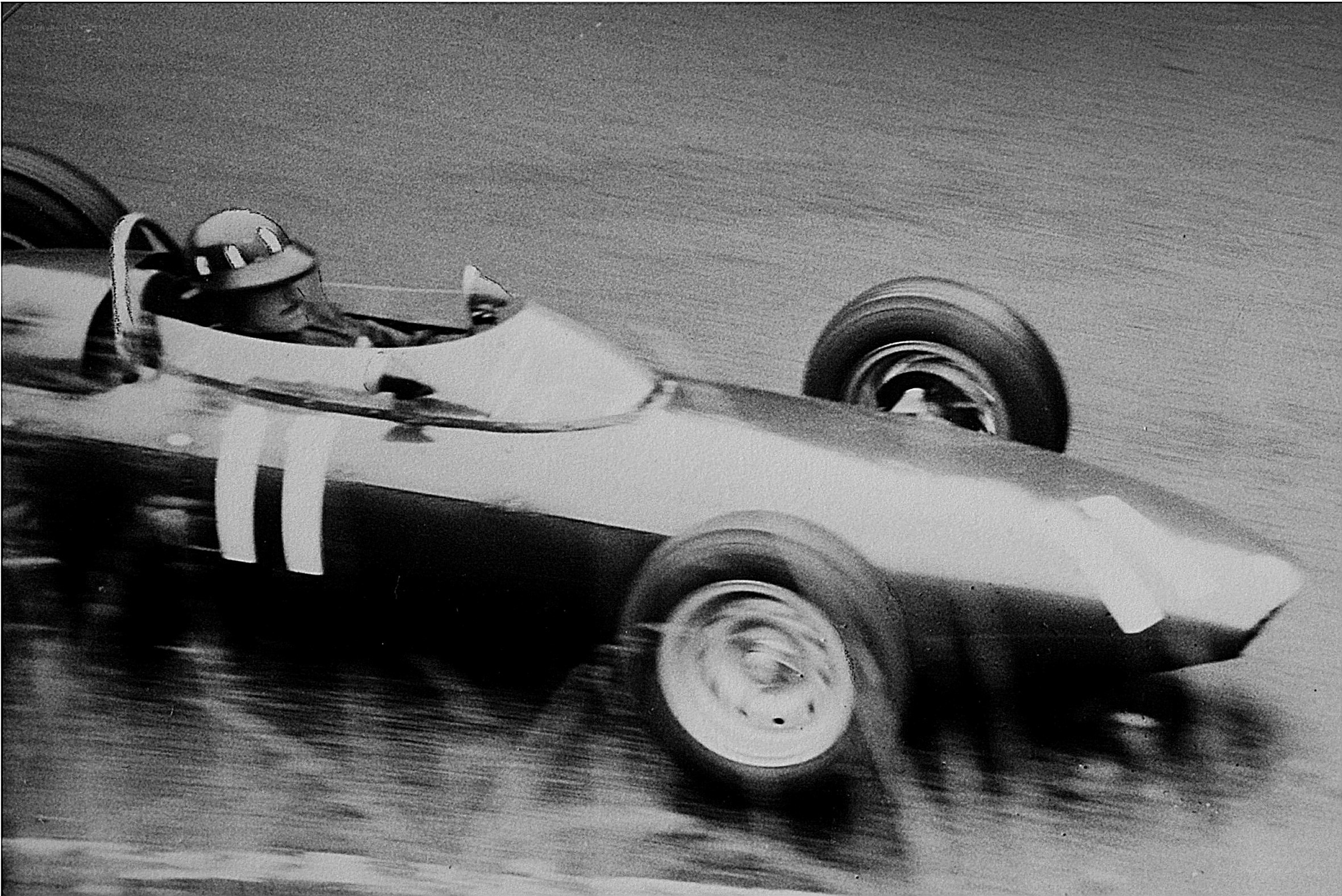 Formula One race car in motion