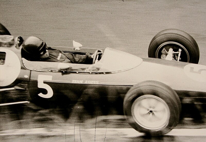 Formula One race car in motion
