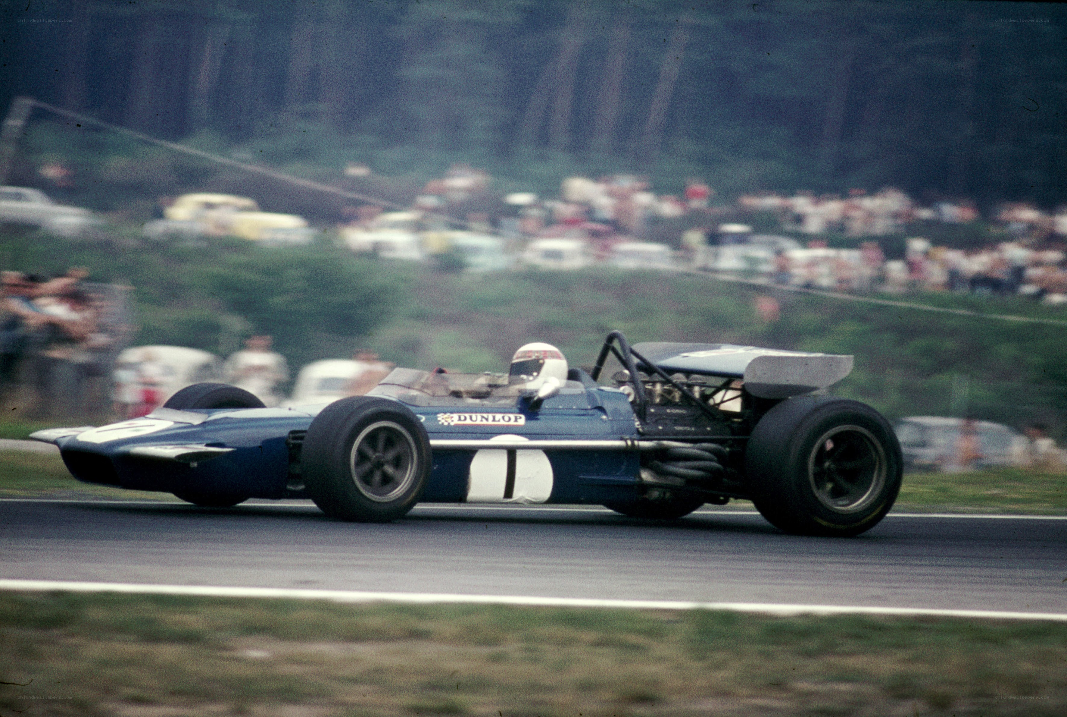 Formula One race car on track