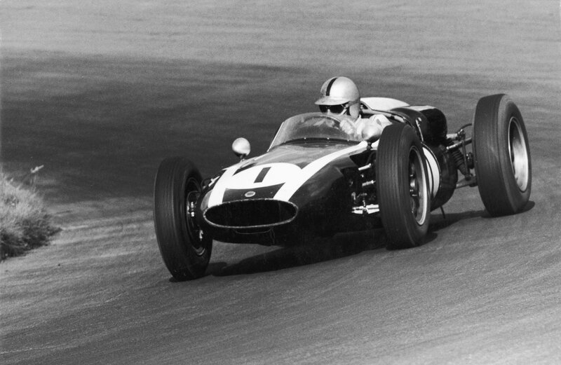 Formula One race car on track