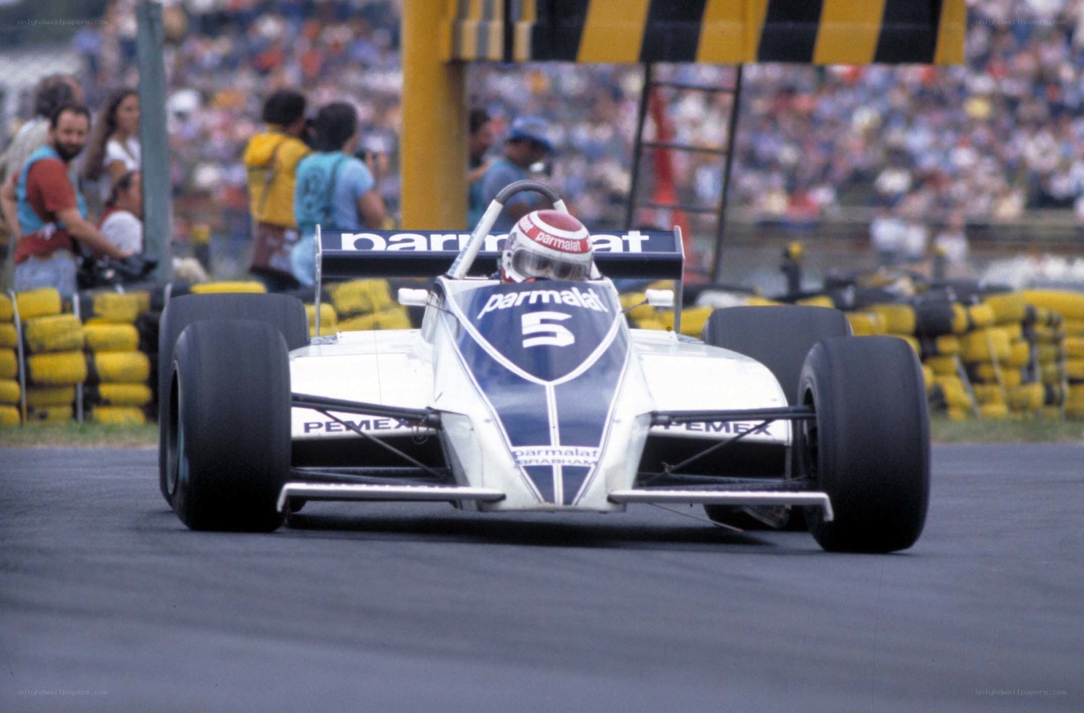 Formula One race car on track