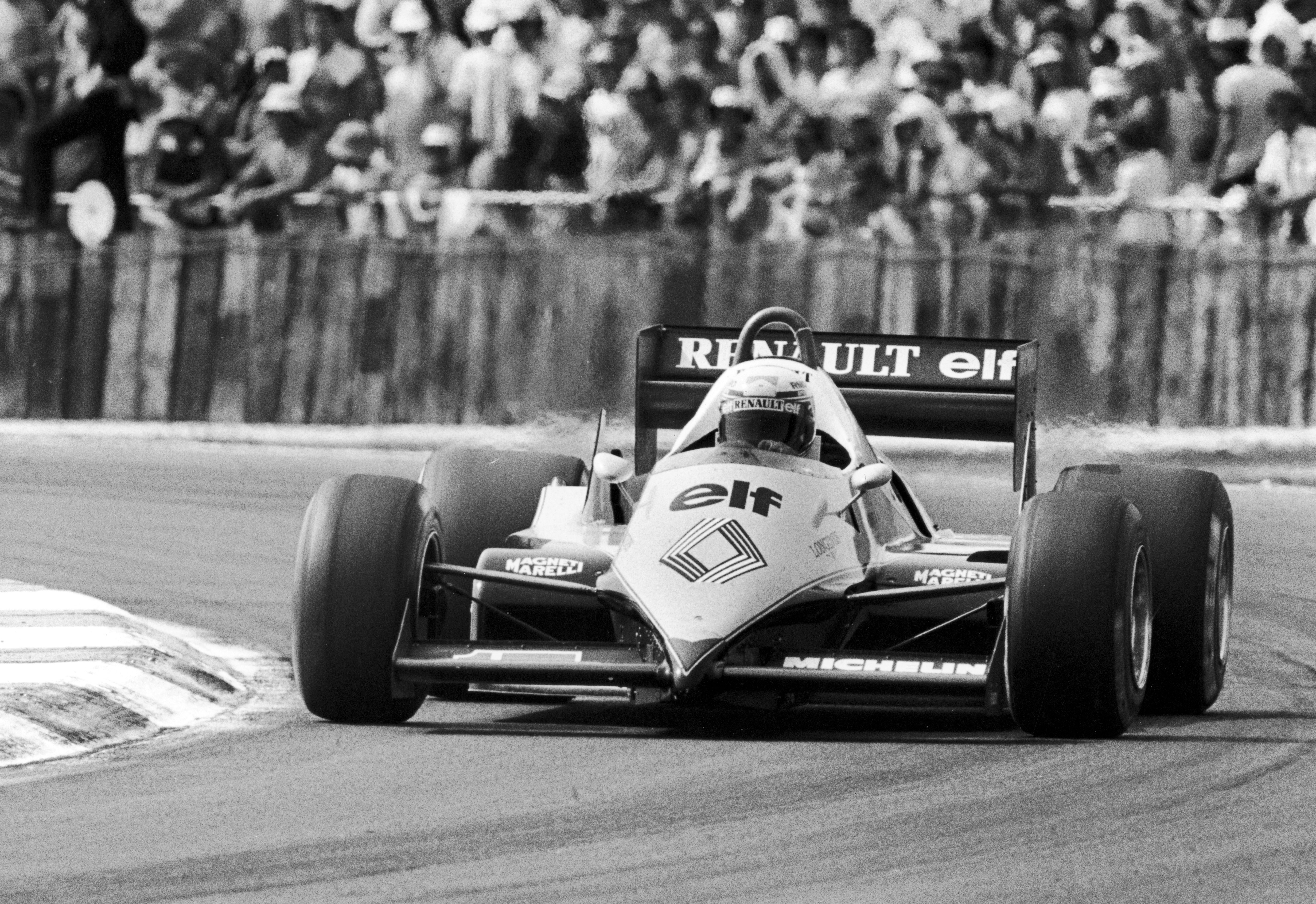 Formula One race car on track