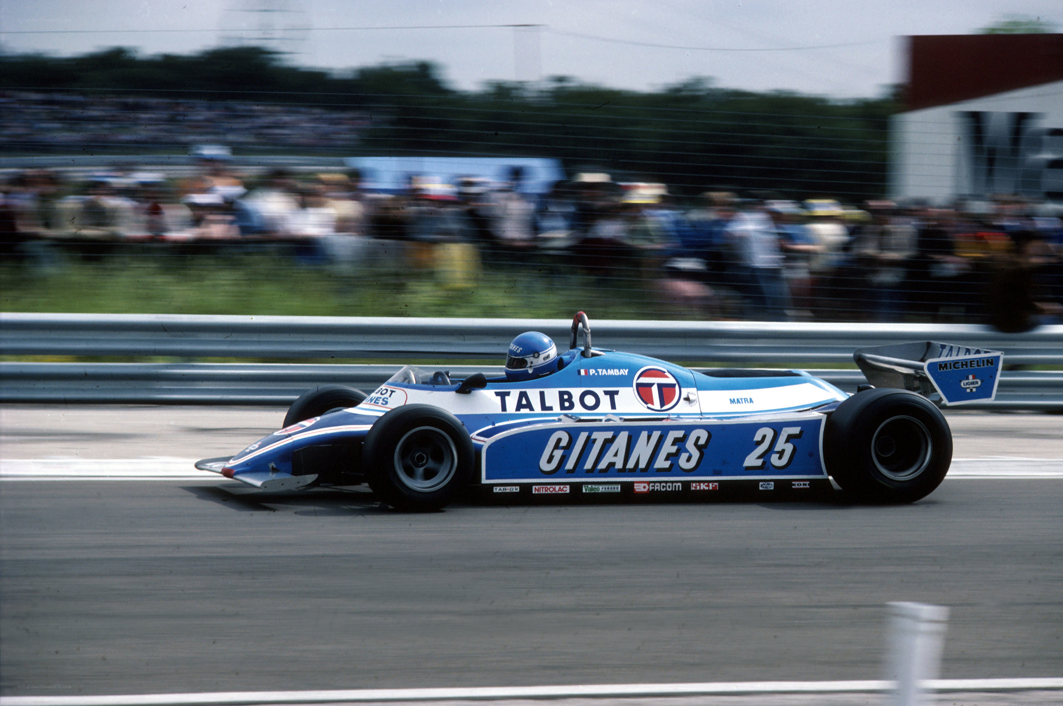 Formula One race car on track