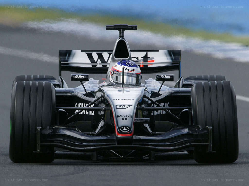 Formula One race car on track