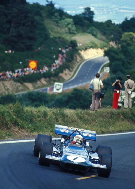 Formula One race car on track