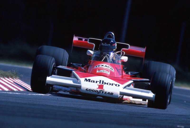 Formula One race car on track