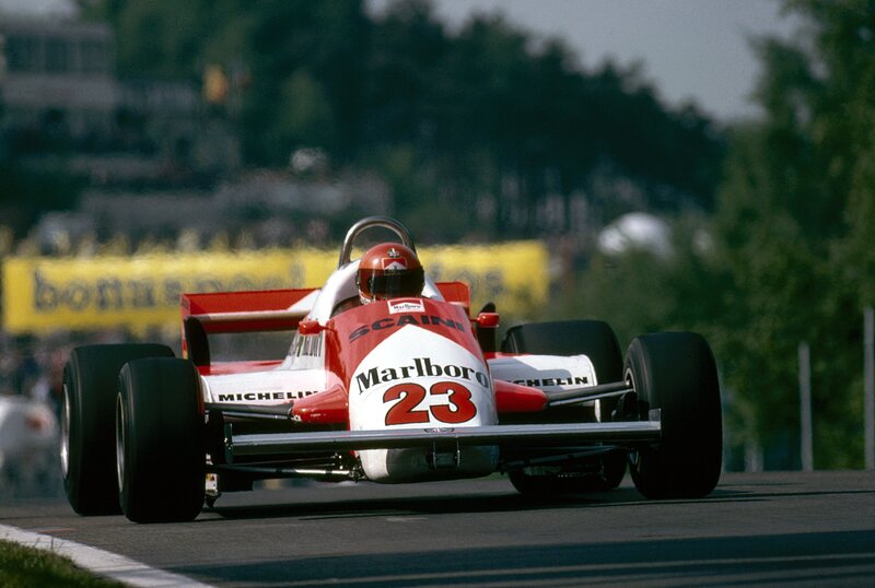 Formula One race car on track