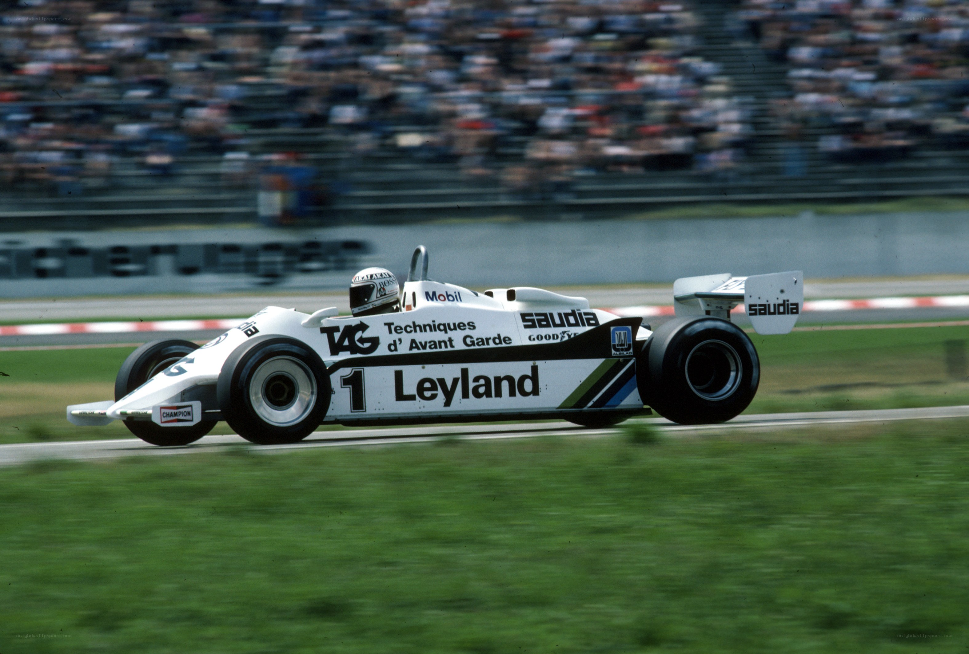 Formula One race car on track
