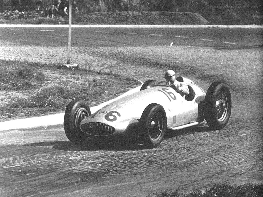 Formula One race car on track