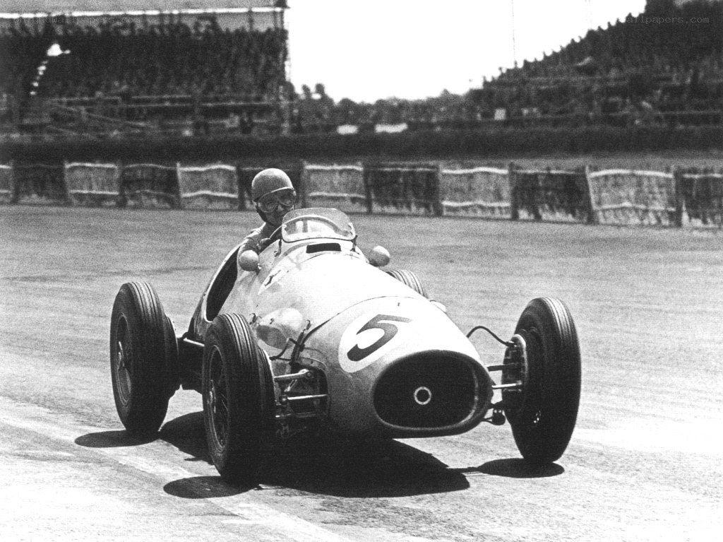 Formula One race car on track