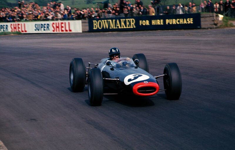 Formula One race car on track