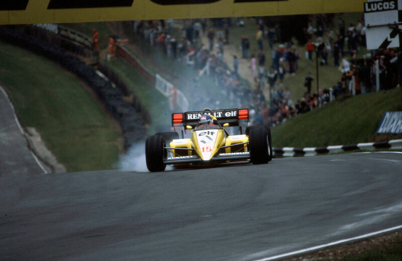 Formula One race car on track
