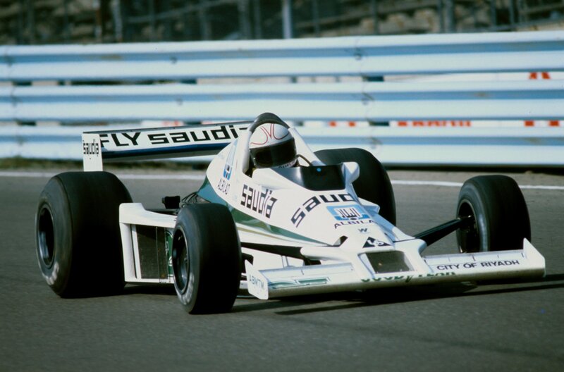 Formula One race car on track