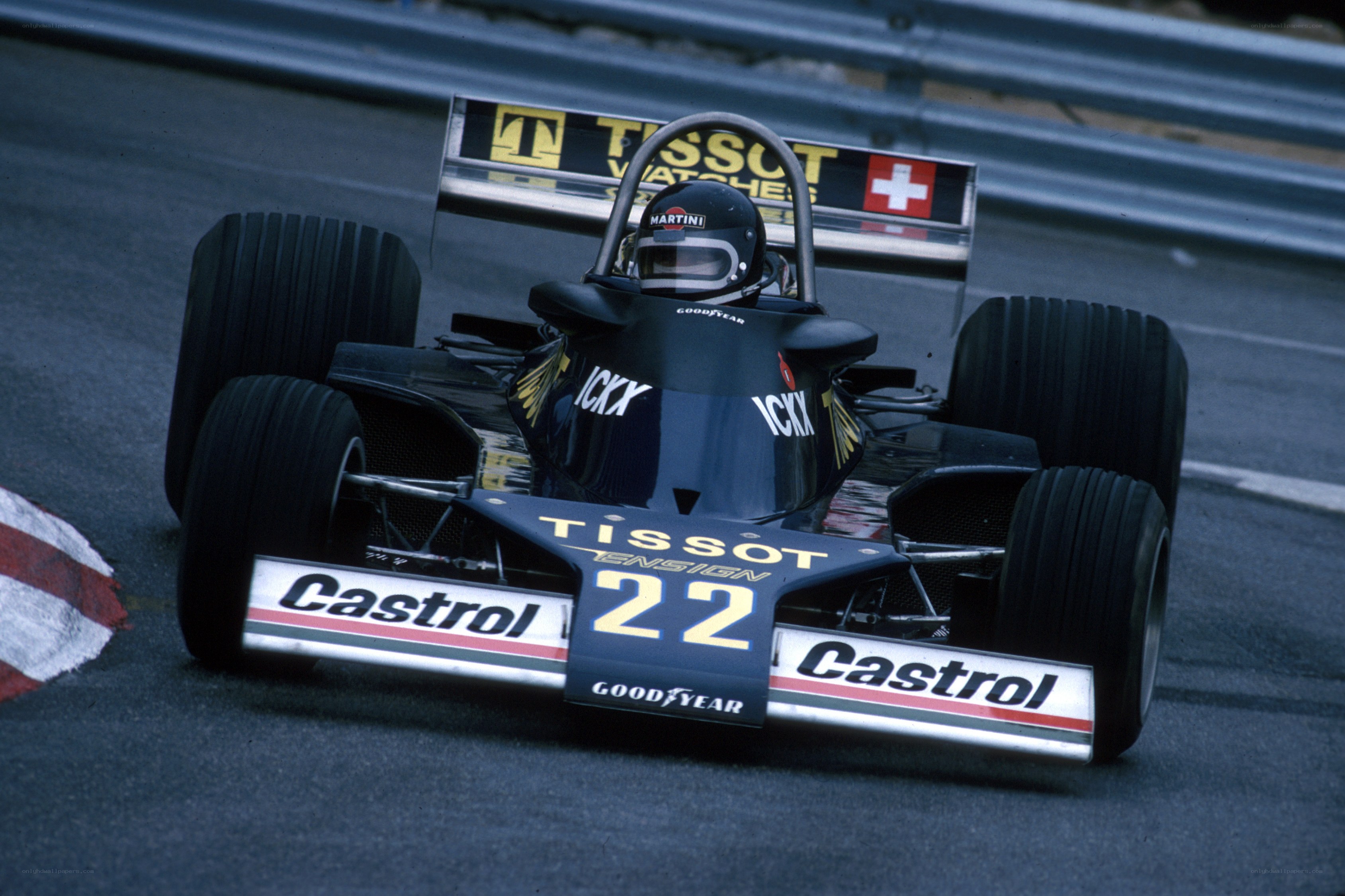 Formula One race car on track