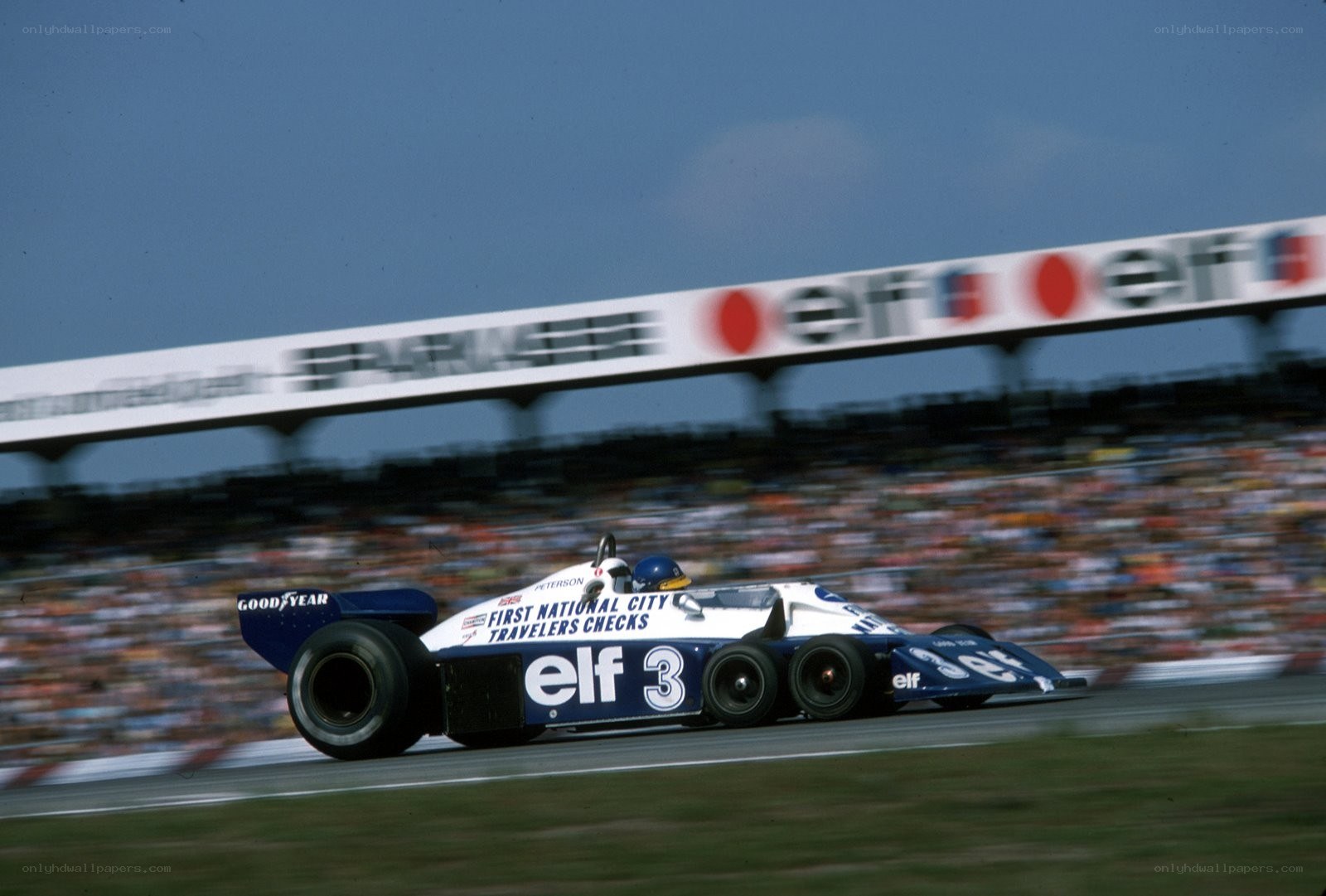 Formula One race car on track