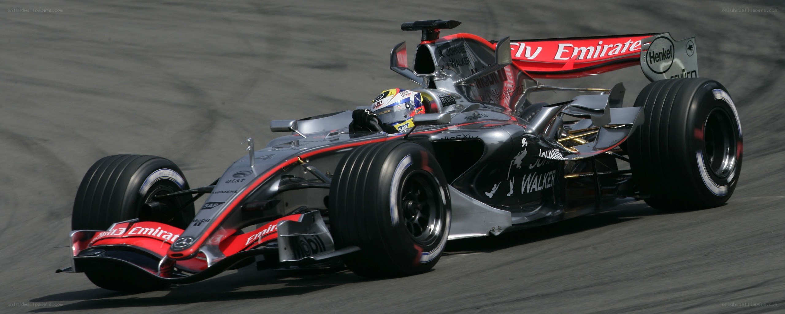 Formula One race car on track