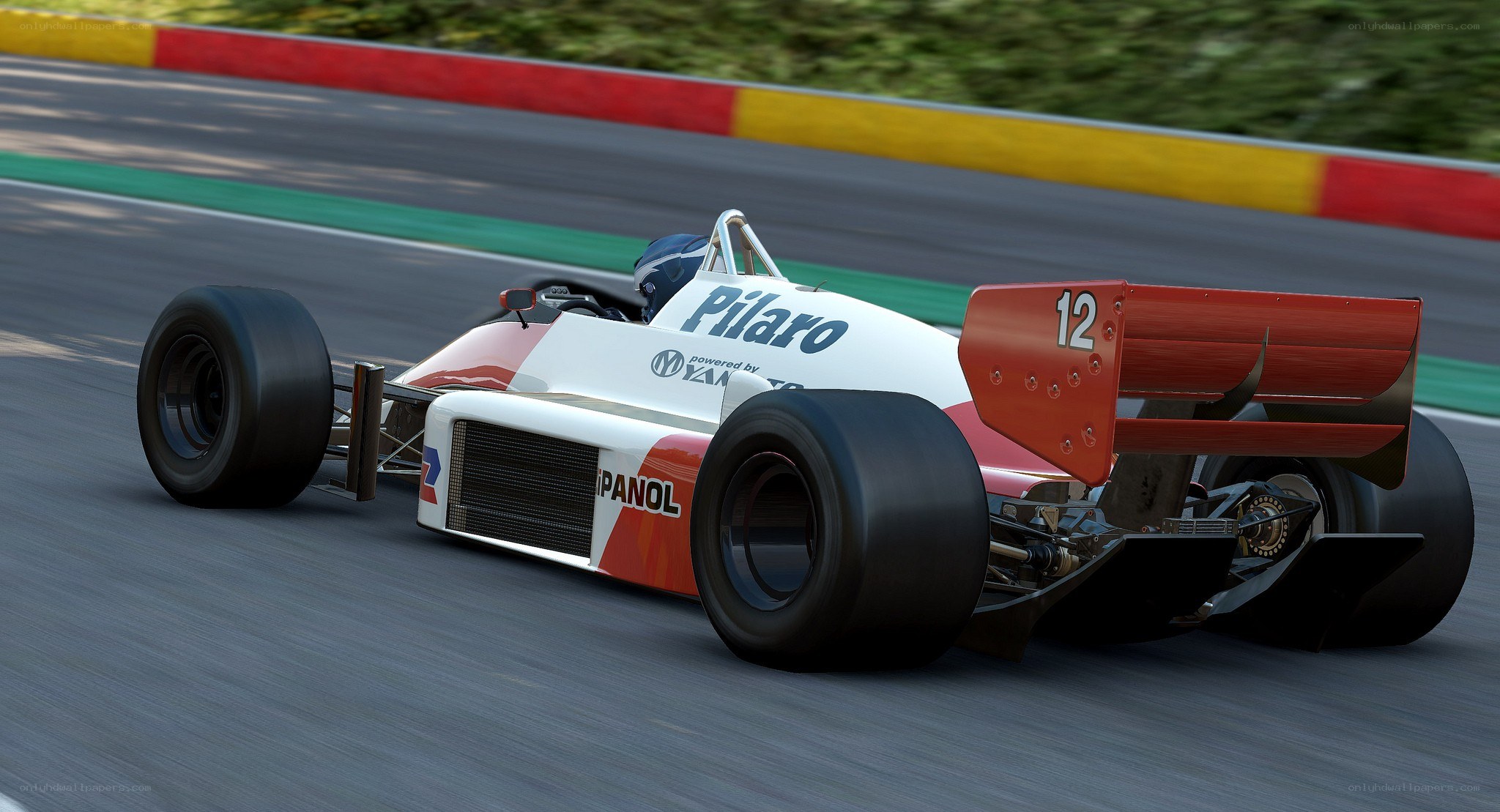 Formula One race car on track