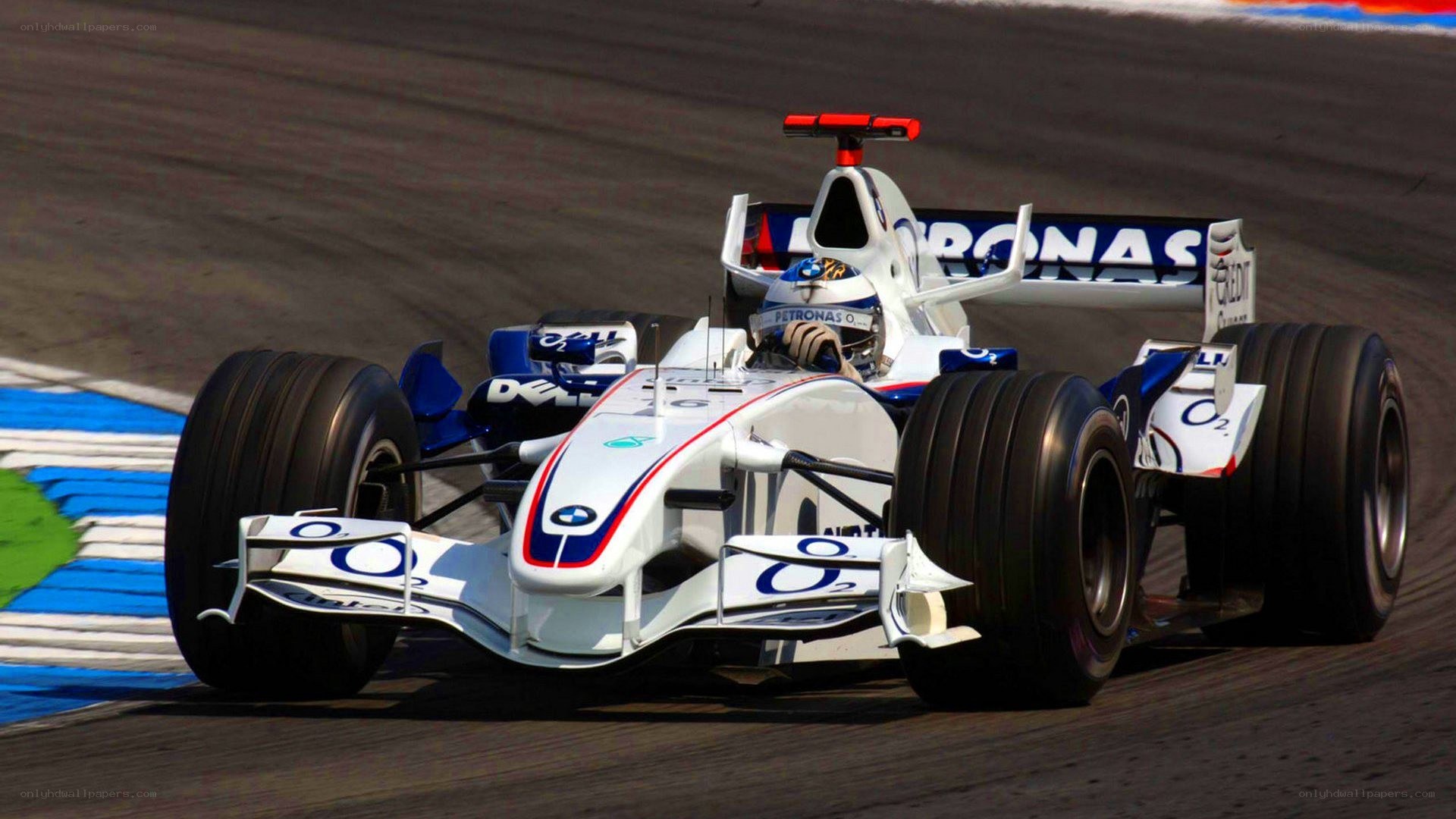 Formula One race car on track