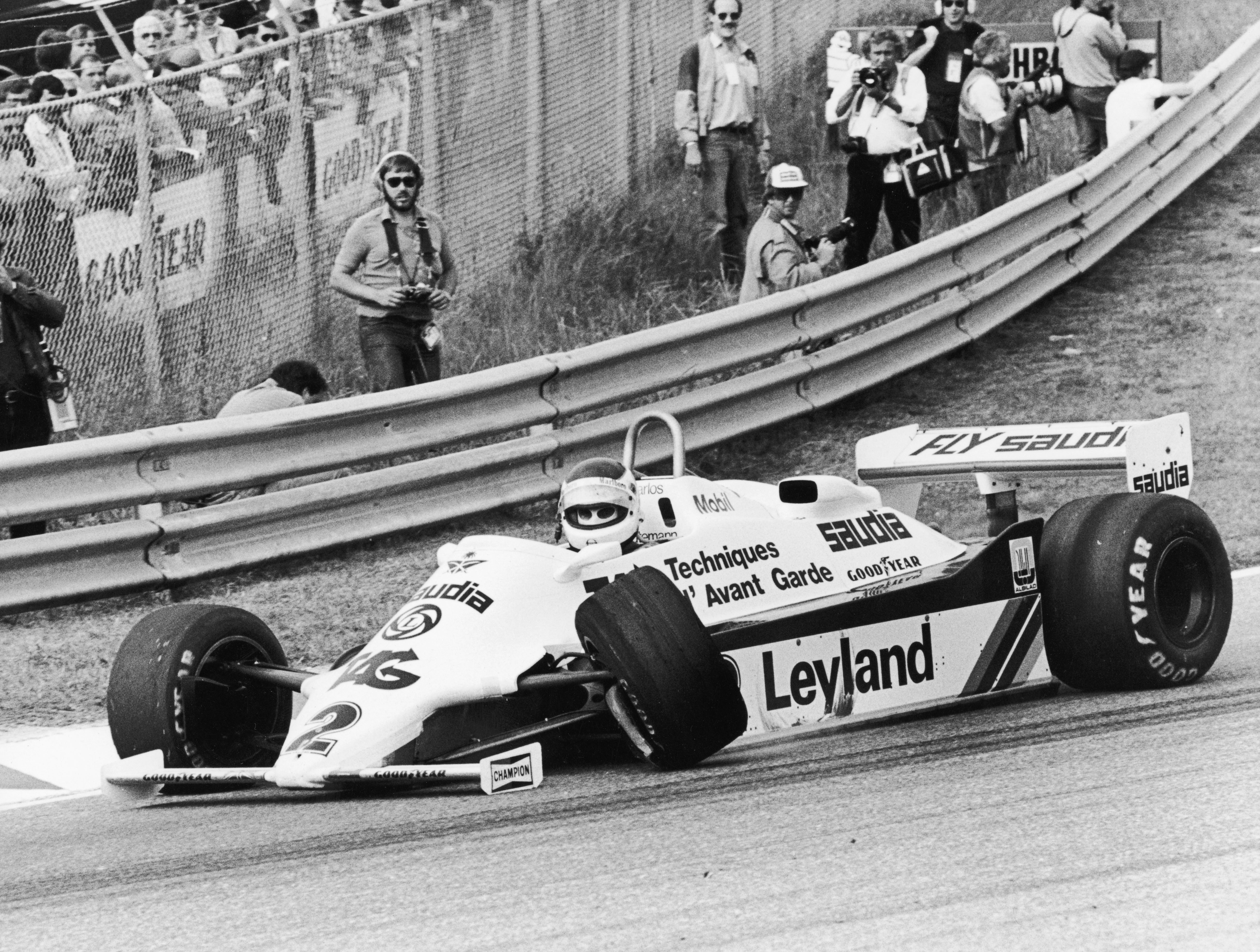 Formula One race car on track