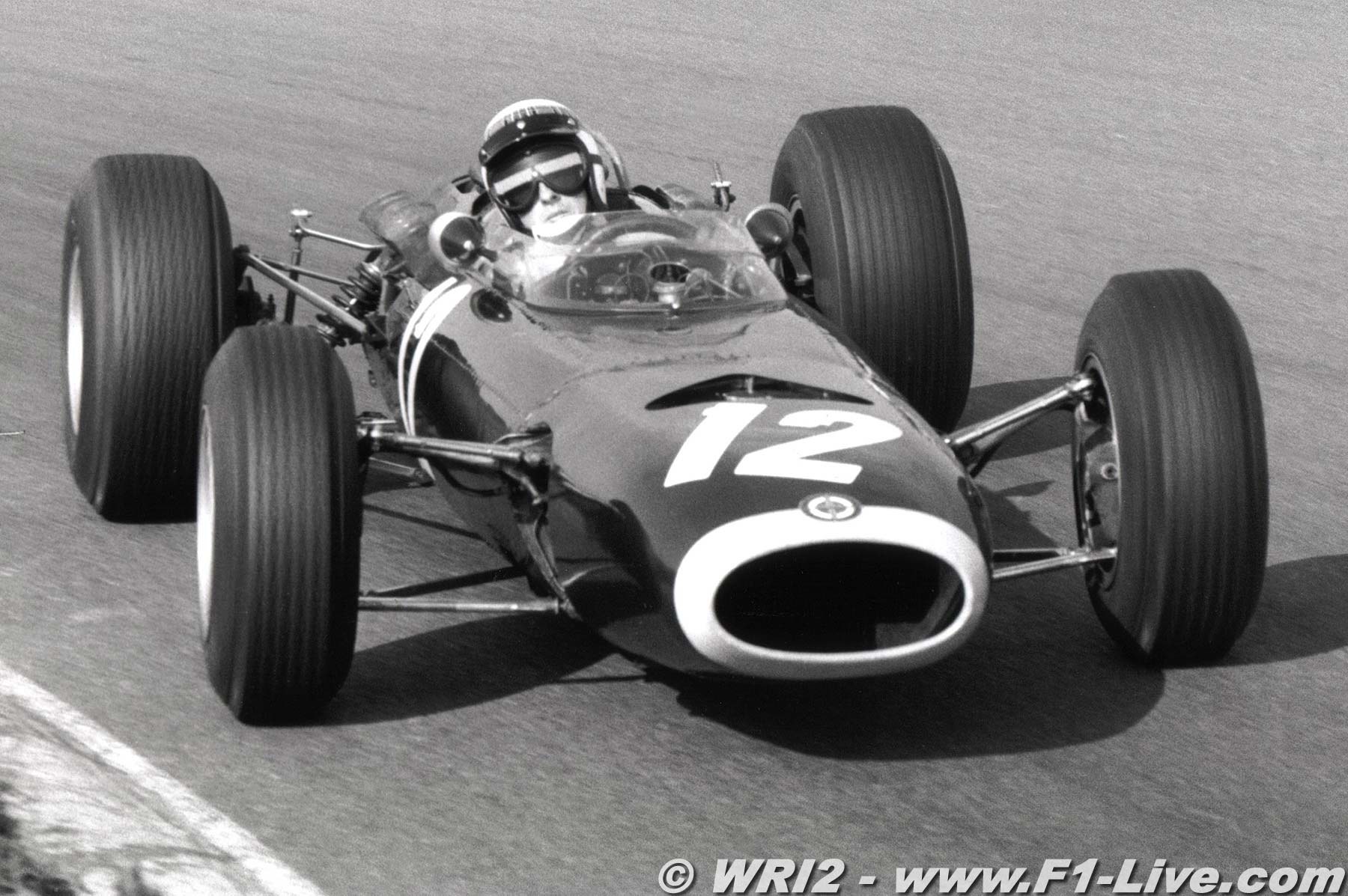 Formula One race car on track