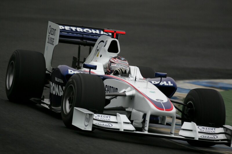 Formula One race car on track