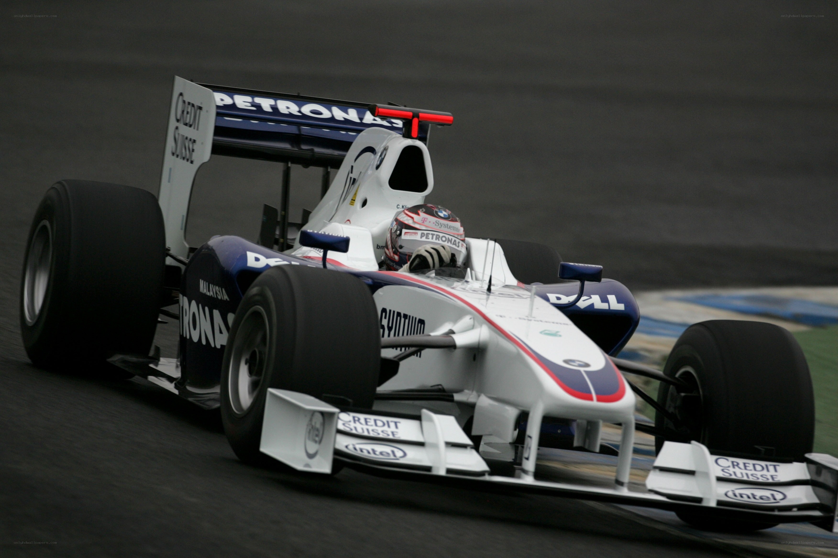 Formula One race car on track