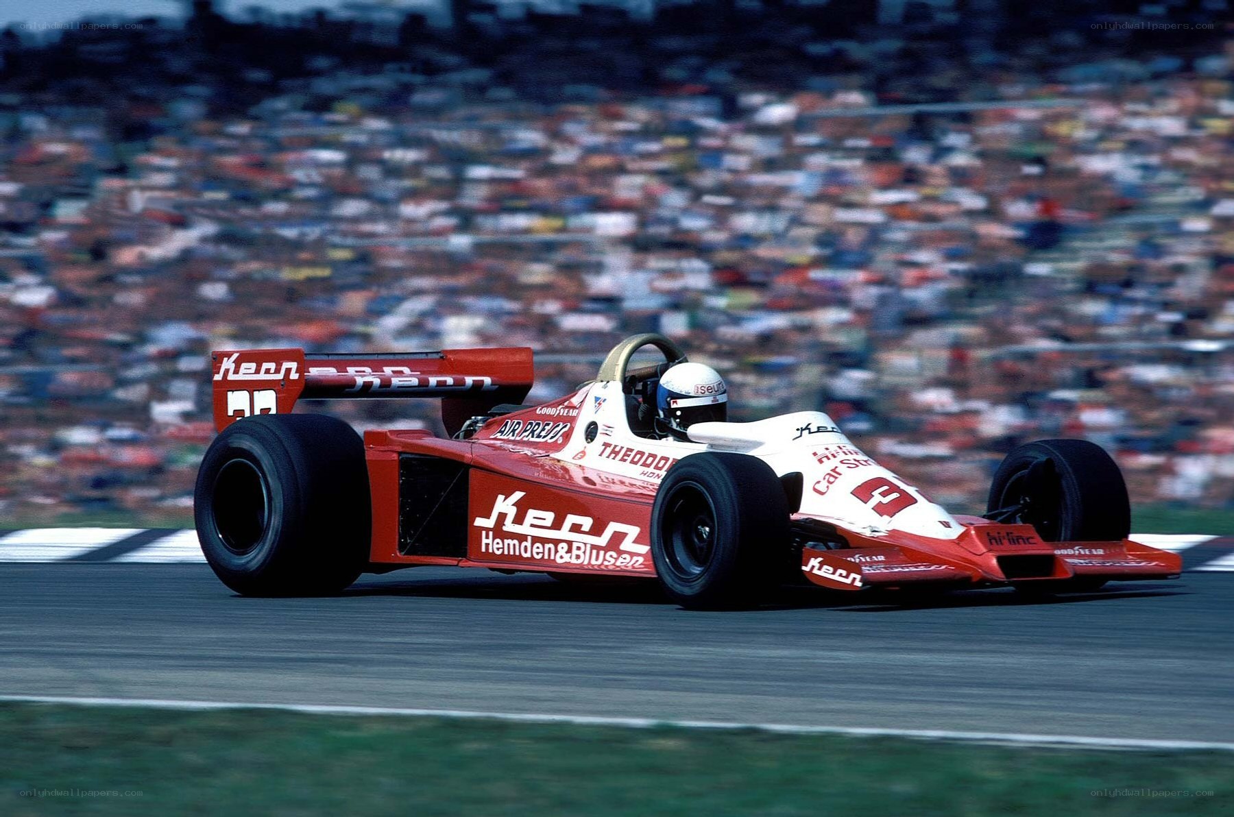 Formula One race car on track