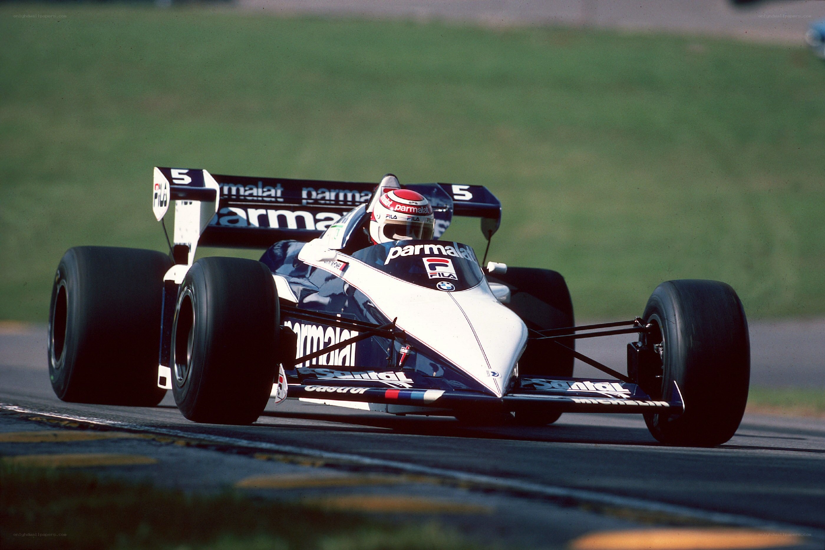 Formula One race car on track