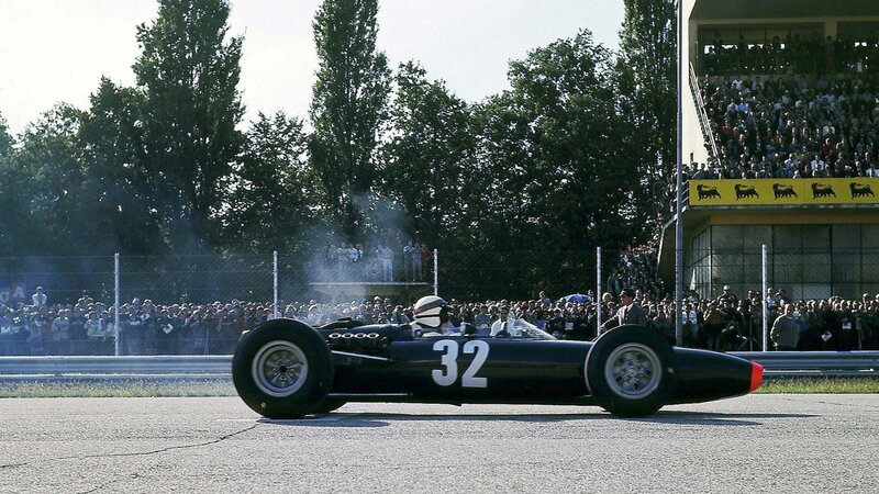 Formula One race car on track