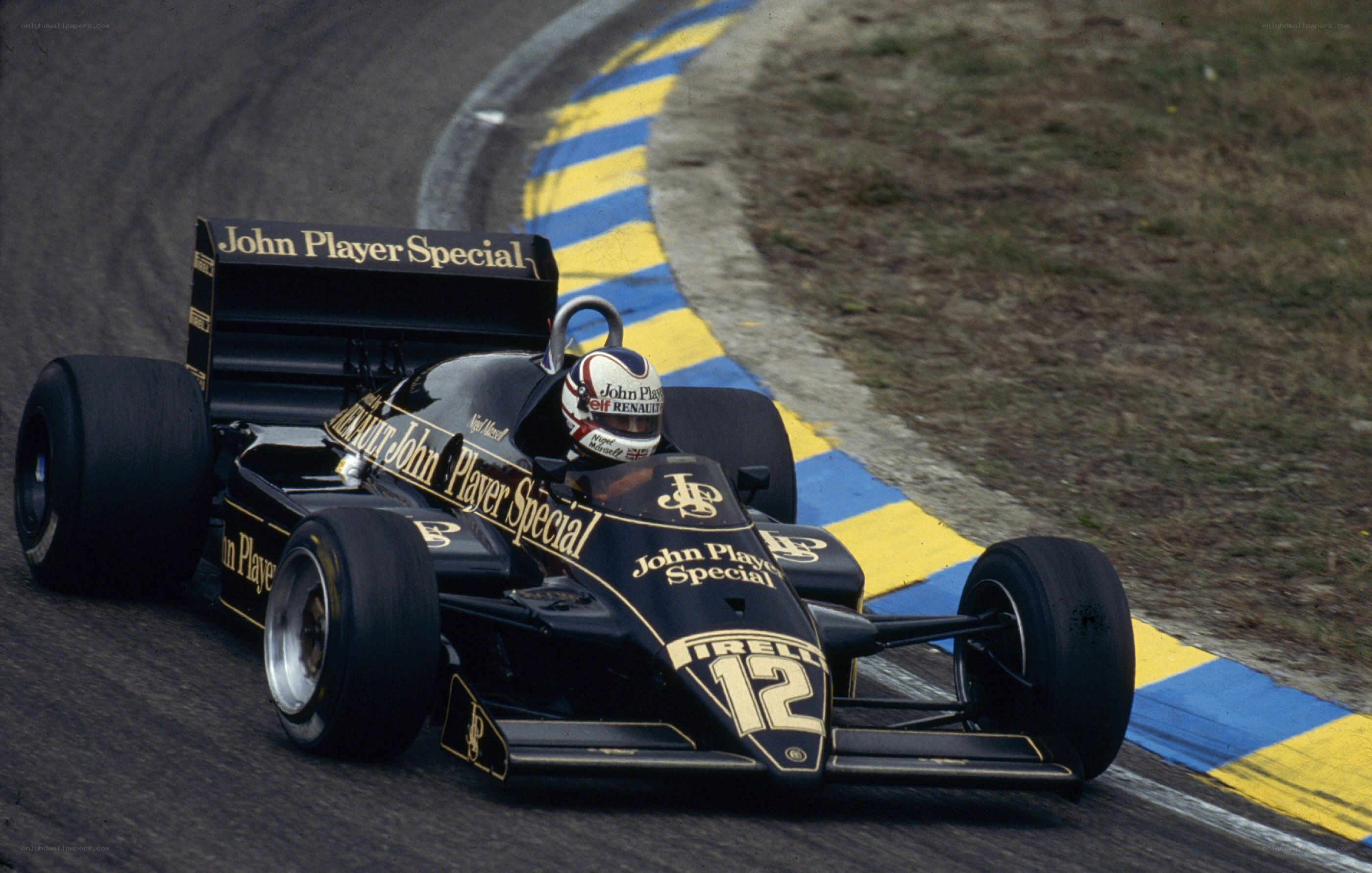 Formula One race car on track