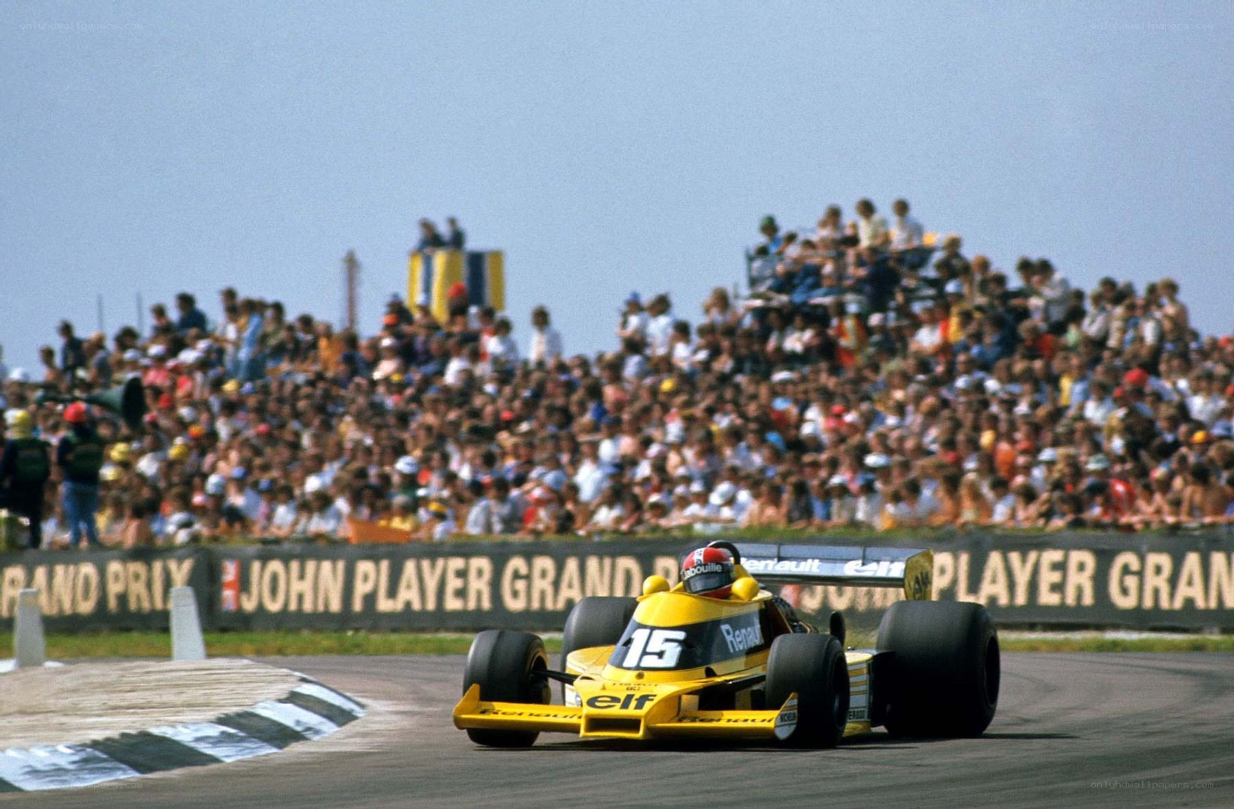 Formula One race car on track