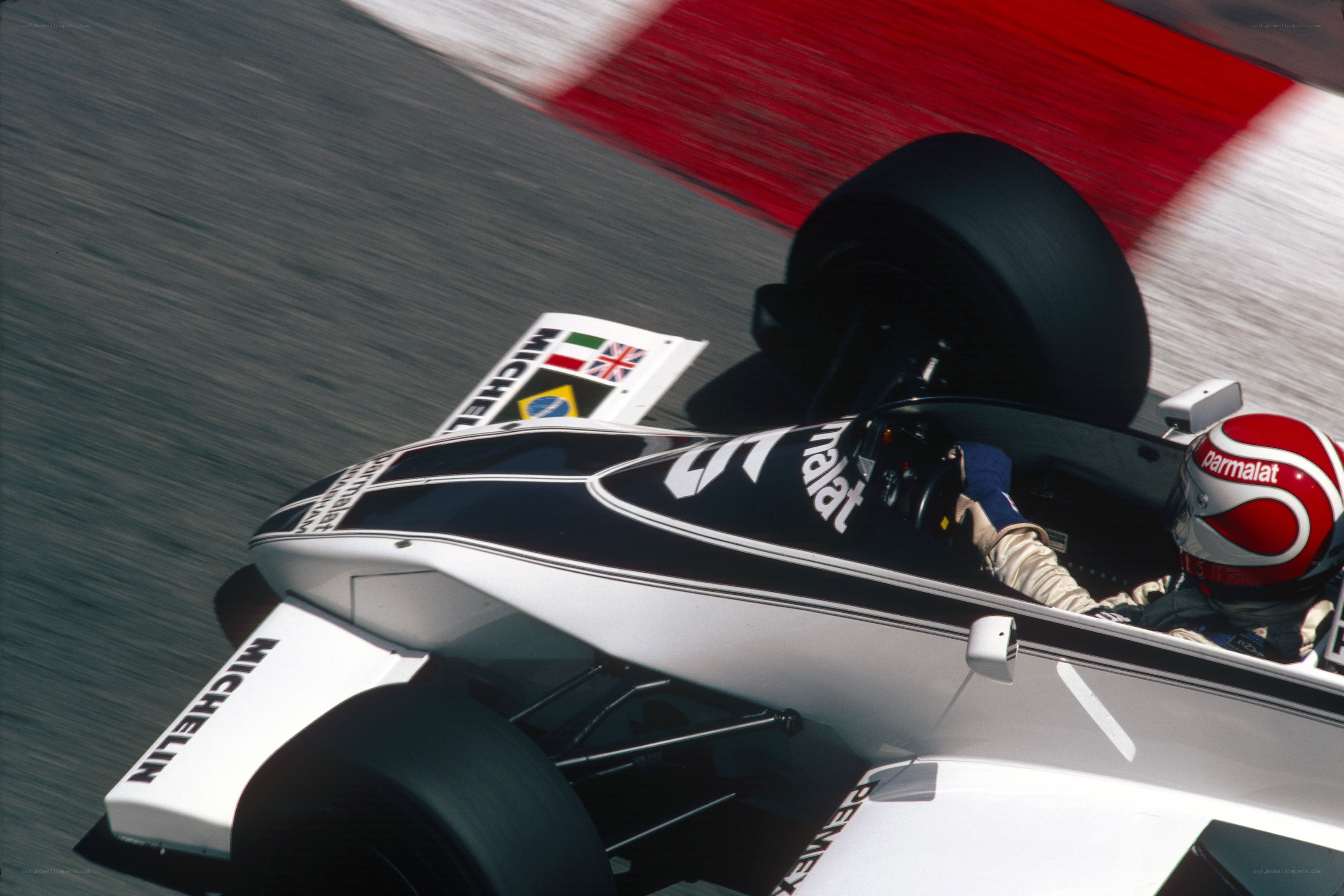 Formula One race car on track