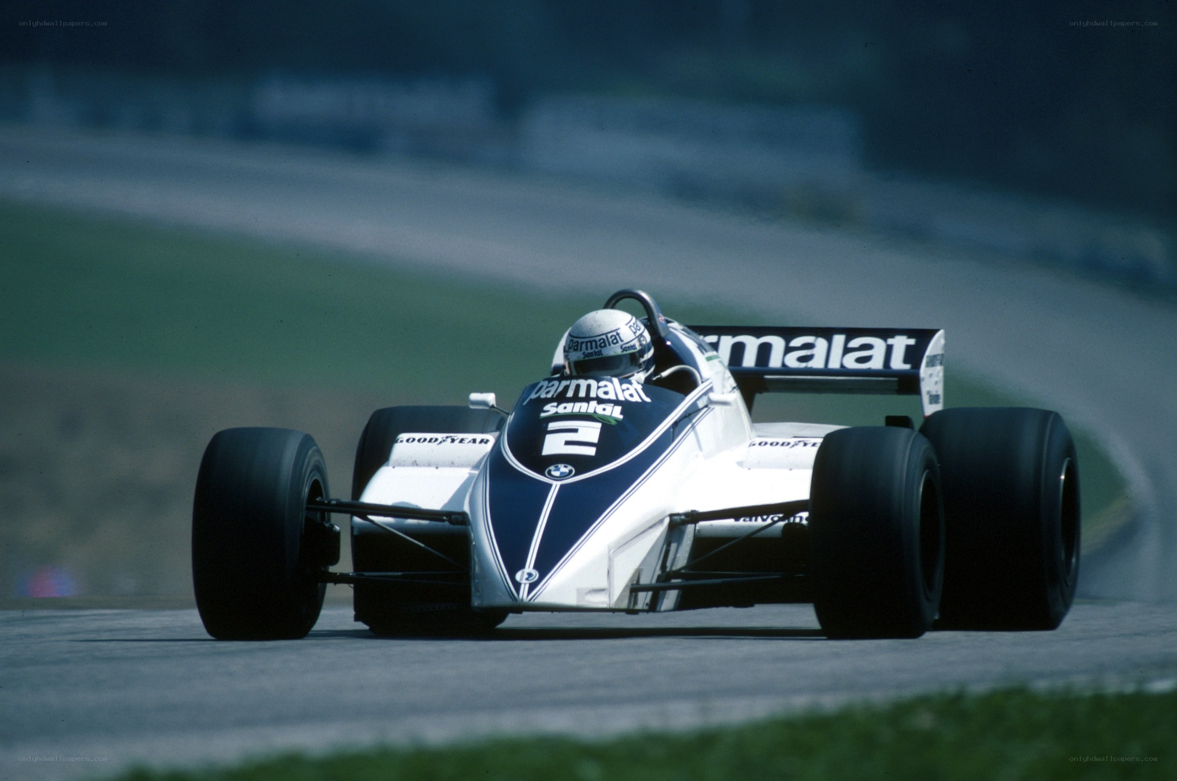 Formula One race car on track