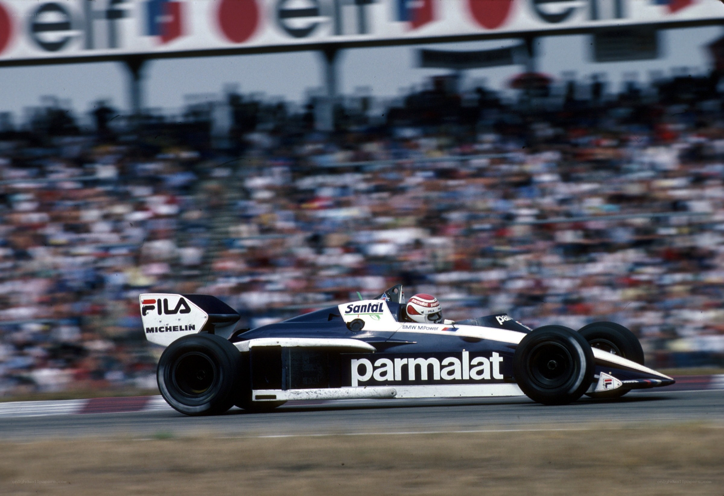 Formula One race car on track