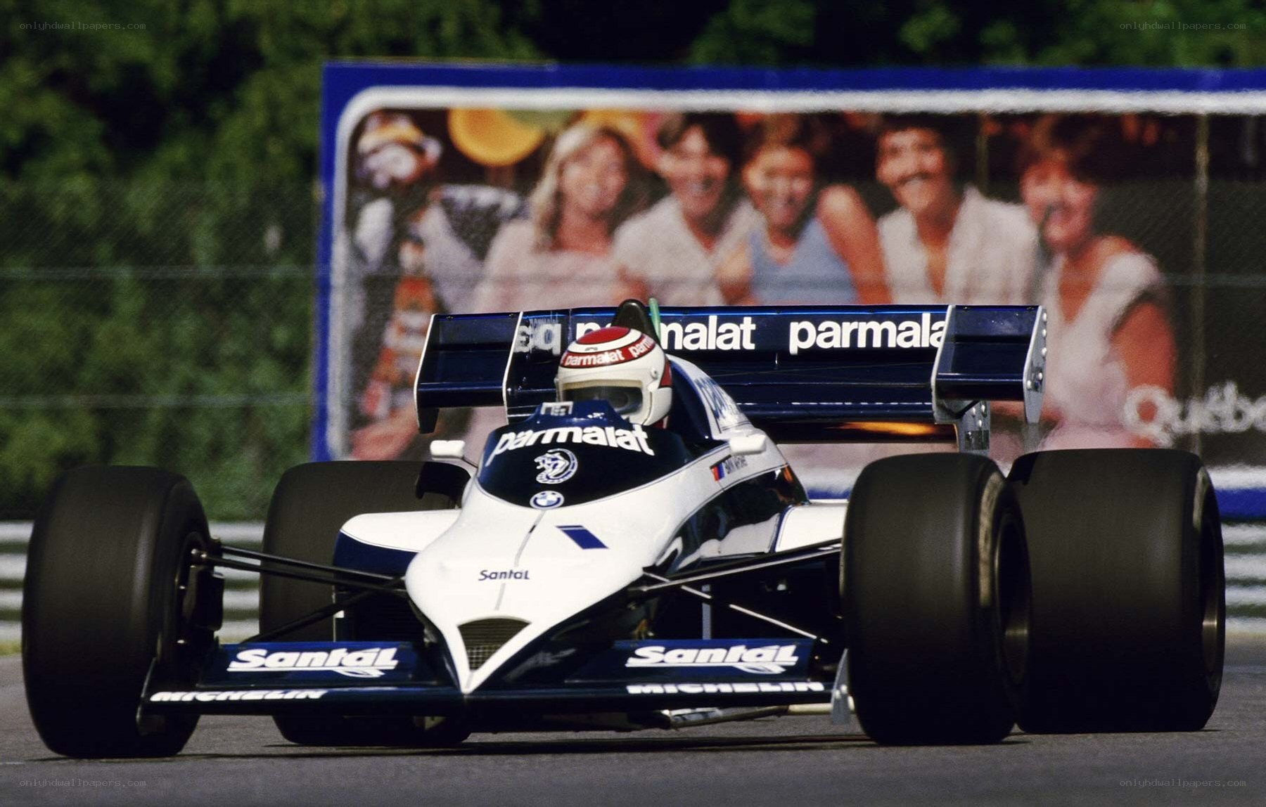 Formula One race car on track