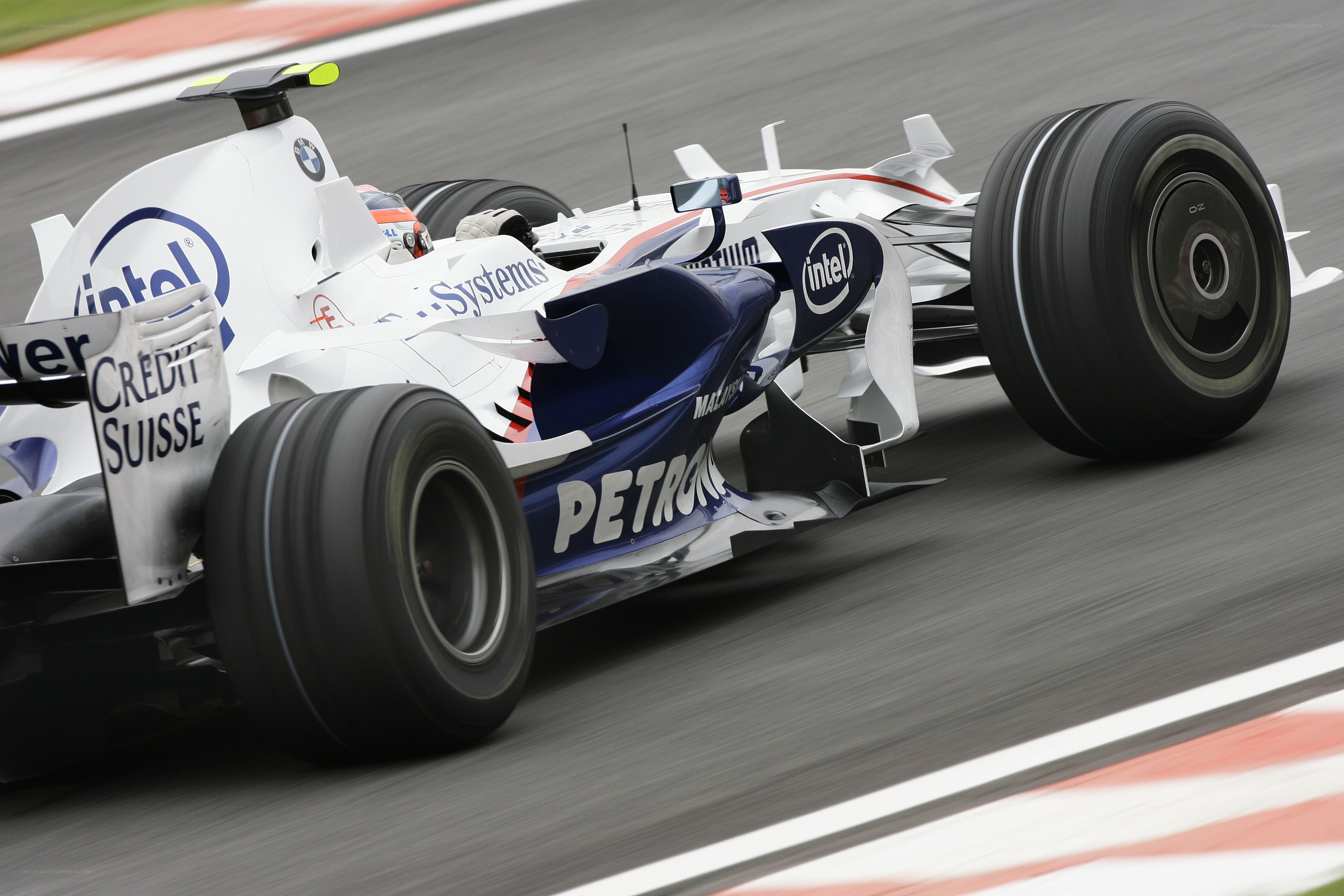 Formula One race car on track